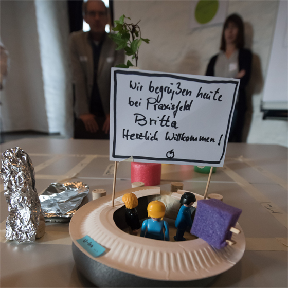 Prototyp des Design Thinking Workshops zum Thema New Work