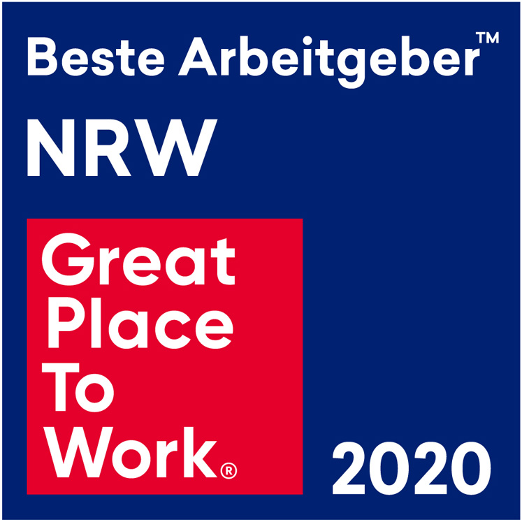 Logo Great Place to Work 2020, Beste Arbeitgeber NRW