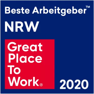 Logo Great Place to Work 2020, Beste Arbeitgeber NRW