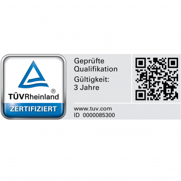 Logo TÜV Zertifizierung